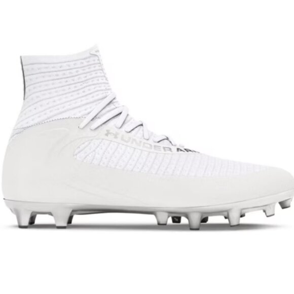 UNDER ARMOUR HIGHLIGHT 2 MC KNIT WHITE FOOTBALL CLEATS MEN\'S SIZE 9.5 NEW main image 12